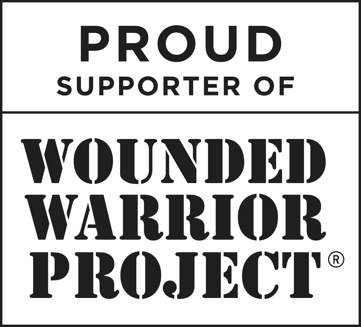 Proud Supporter of Wounded Warrior Project logo